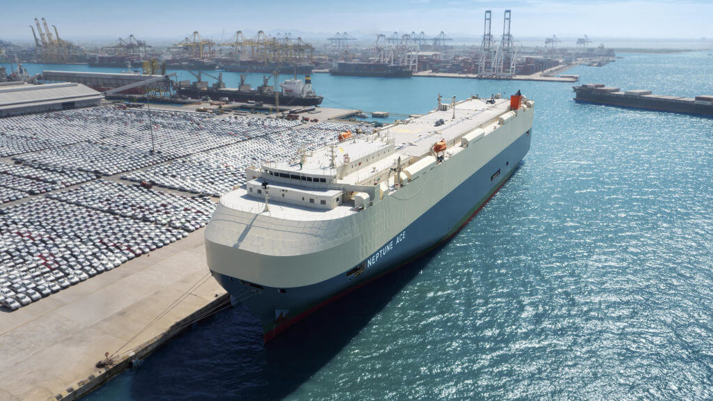 Car Carrier NEPTUNE ACE at Bangkok, Thailand